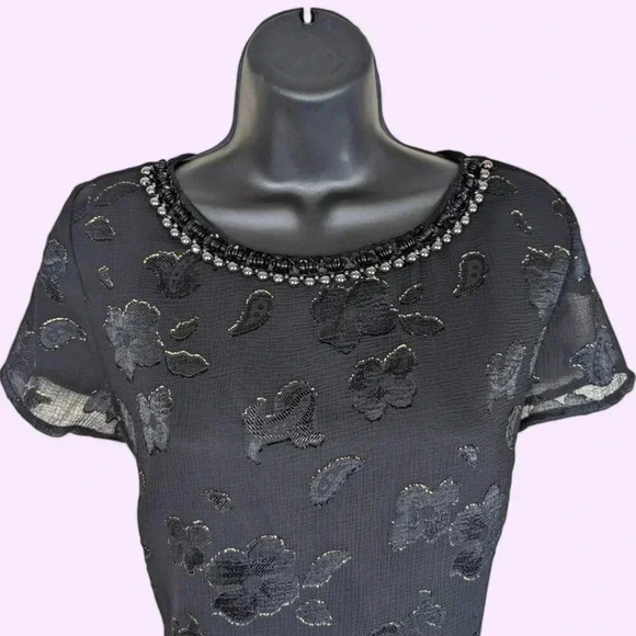 Wanko Black Floral Sheath Dress - Picture 3 of 6